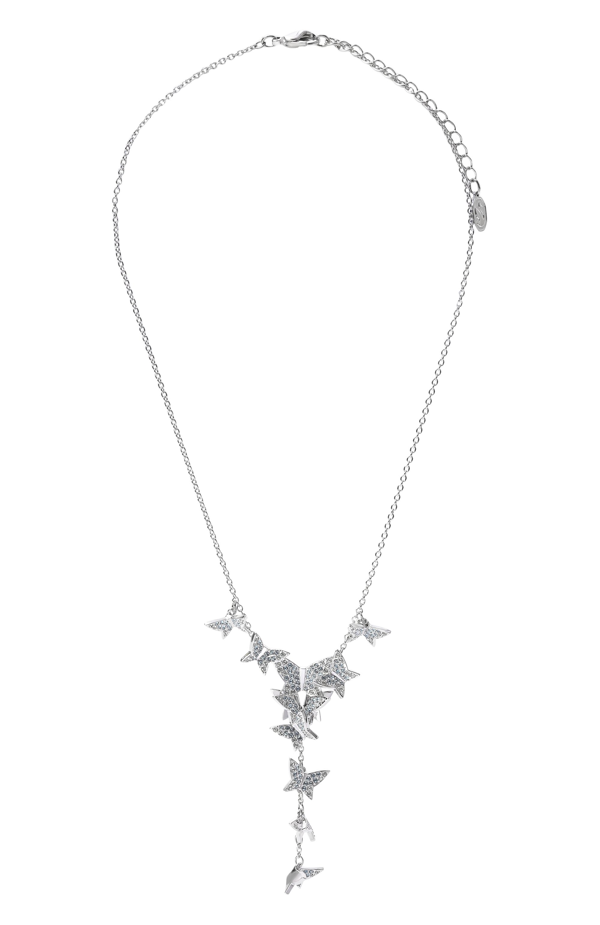 Колье lilia SWAROVSKI серебряного цвета по цене 24500 руб., арт. 5662179, фото 1 Колье lilia SWAROVSKI, арт. 5662179, фото 1