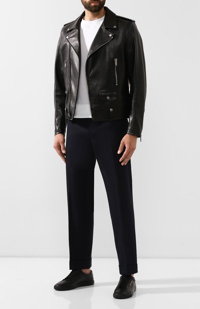 Кожаные кеды SAINT LAURENT, арт. 584826/0ZS5Y, фото 2