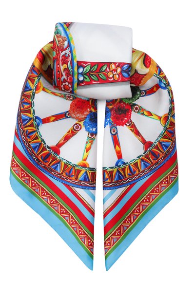 Шелковый платок DOLCE & GABBANA, арт. FN092R/GDDU4, фото 1
