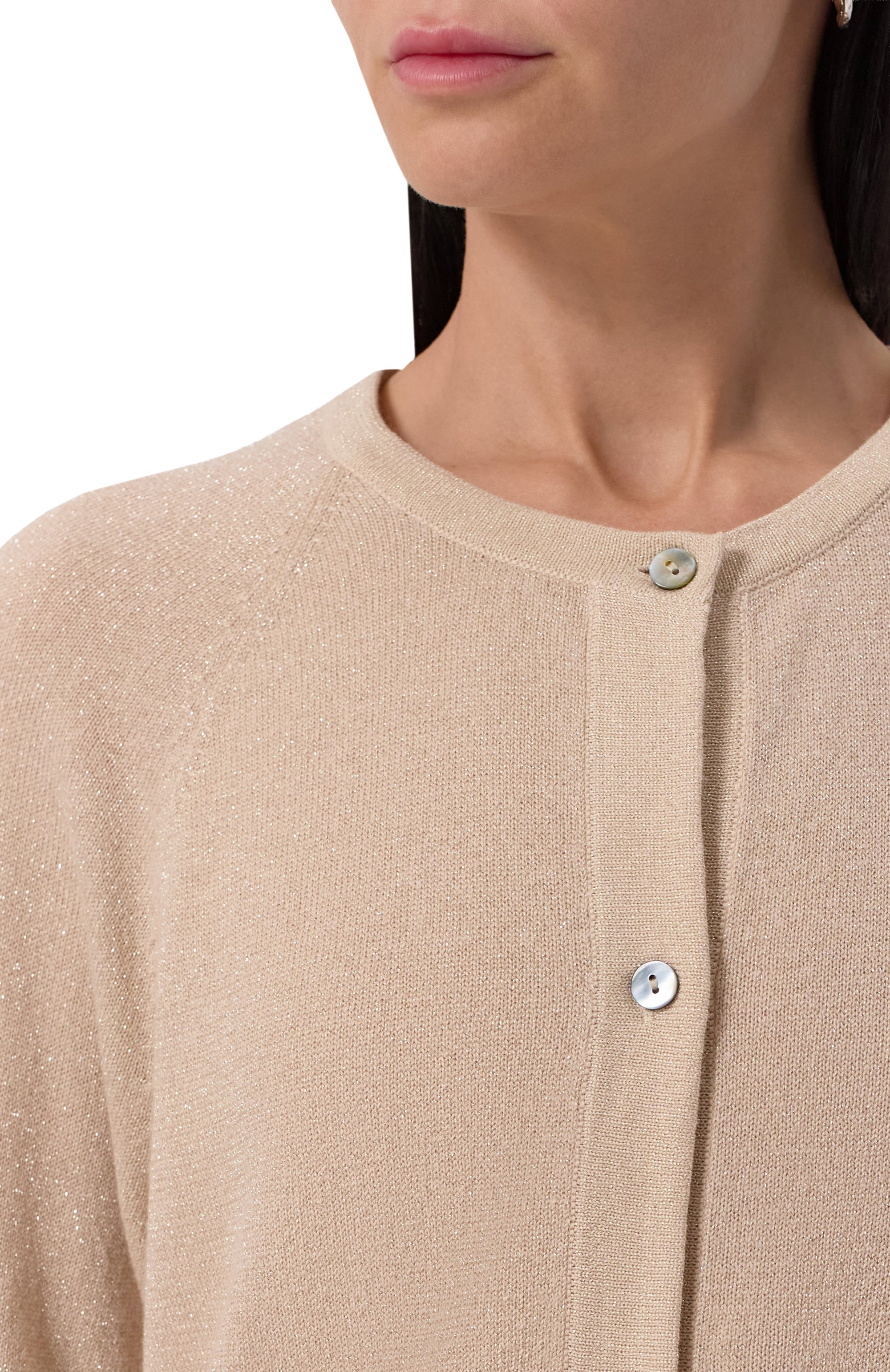 Кардиган из хлопка и кашемира FTC бежевого цвета по цене 34300 руб., арт. 00984-0320, фото 5 Кардиган из хлопка и кашемира FTC, арт. 00984-0320, фото 5