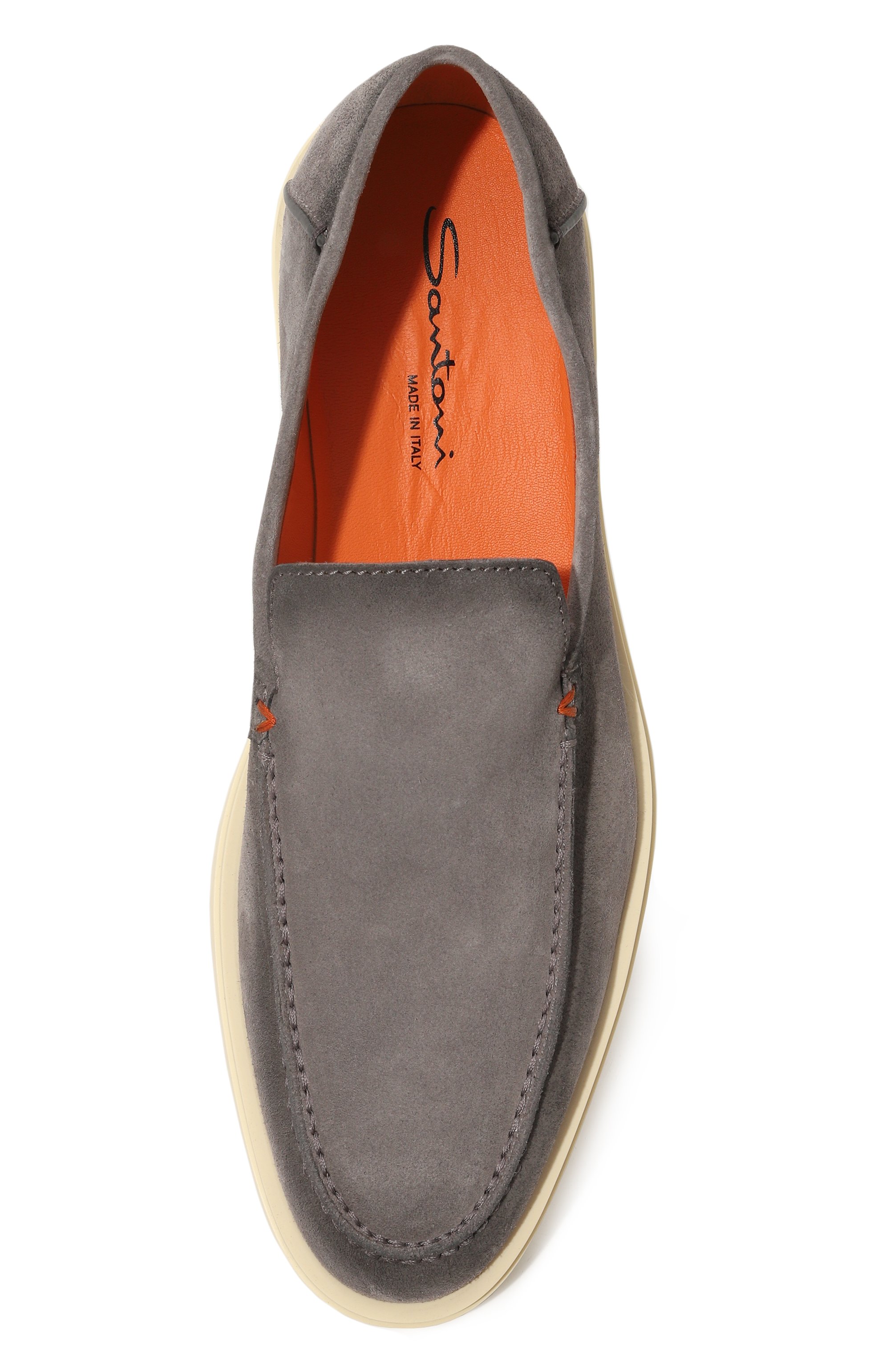 Замшевые лоферы detroit SANTONI, арт. MGDG17824TICBSH6, фото 6