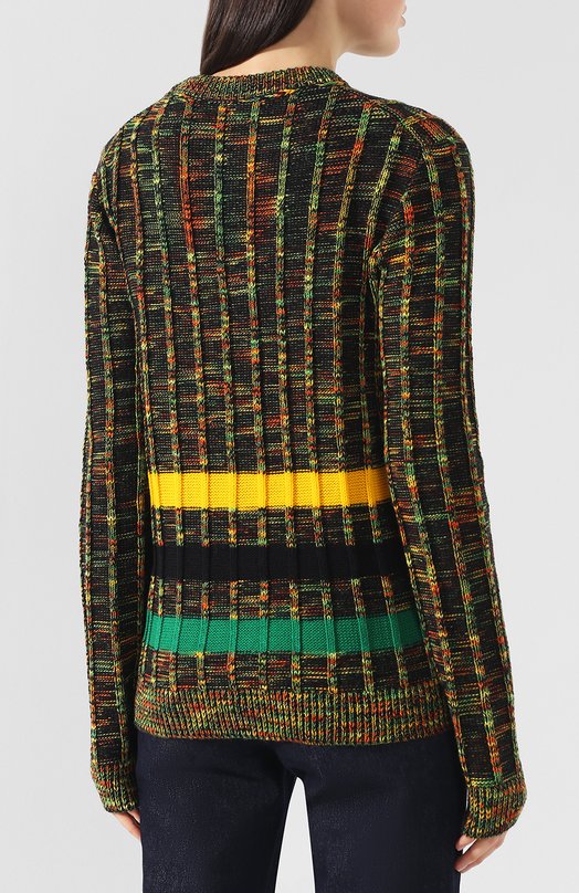 Шерстяной пуловер CALVIN KLEIN 205W39NYC Разноцветный, фото 4