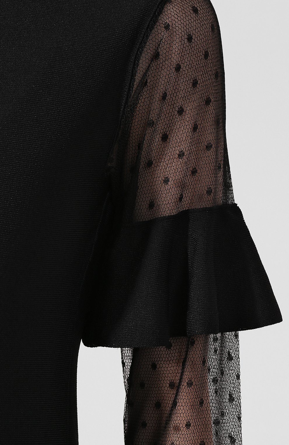Платье из вискозы REDVALENTINO черного цвета по цене 46850 руб., арт. SR0KDB16/4NW, фото 5 Платье из вискозы REDVALENTINO, арт. SR0KDB16/4NW, фото 5