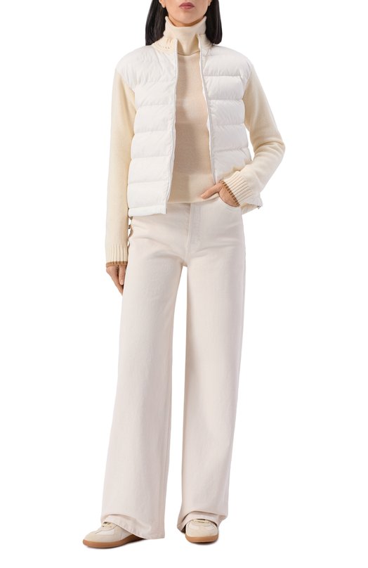 Комбинированный кардиган Herno MP000152D/70100 Кремовый  MP000152D/70100 Фото 2