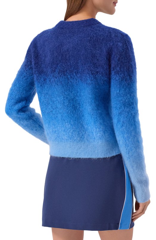 Шерстяной свитер Casablanca W-SP26-KW-1232-01 Синий  W-SP26-KW-1232-01 Фото 4