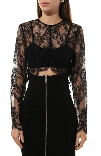 Топ ERIKA CAVALLINI черного цвета по цене 29050 руб., арт. P4WP02, фото 3 Топ ERIKA CAVALLINI, арт. P4WP02, фото 3