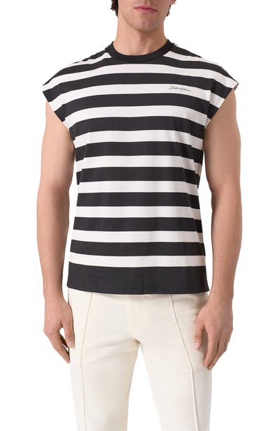 Хлопковая майка DOLCE & GABBANA, арт. G8SJ9T/II7HH, фото 3