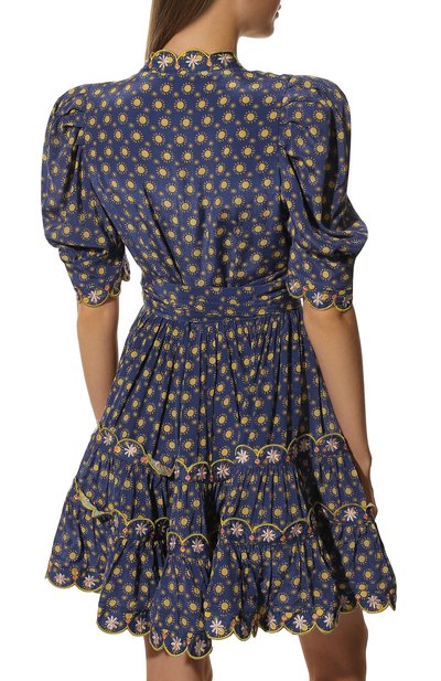 Платье из вискозы CELIAB синего цвета по цене 46300 руб., арт. RS22-CB-D10-B BLUE, фото 4 Платье из вискозы CELIAB, арт. RS22-CB-D10-B BLUE, фото 4