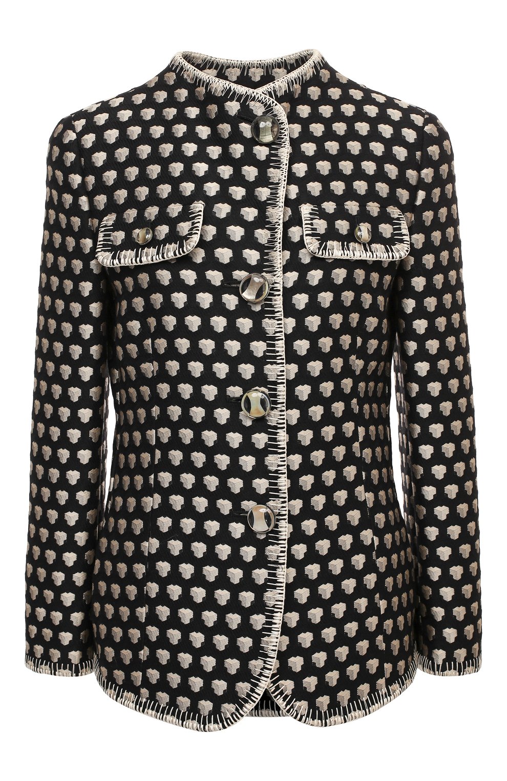 Жакет GIORGIO ARMANI черно-белого цвета по цене 298000 руб., арт. 0WHGG0H2/T01UP, фото 1 Жакет GIORGIO ARMANI, арт. 0WHGG0H2/T01UP, фото 1