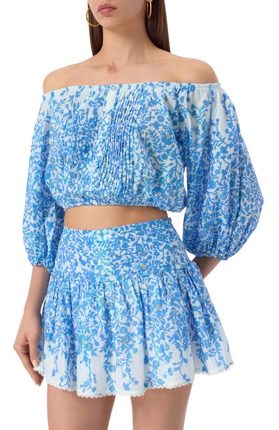 Хлопковый топ POUPETTE ST BARTH, арт. W3ZS25DK, фото 3