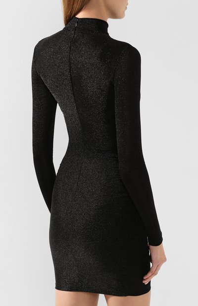 Платье VERSACE JEANS COUTURE черного цвета по цене 29950 руб., арт. D2HUB437-UDM902/10614, фото 4 Платье VERSACE JEANS COUTURE, арт. D2HUB437-UDM902/10614, фото 4