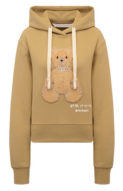 Женский хлопковое худи PALM ANGELS, арт. PWBB075F24FLE002