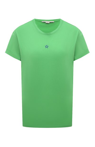 Женская хлопковая футболка STELLA MCCARTNEY, арт. 457142 SIW20