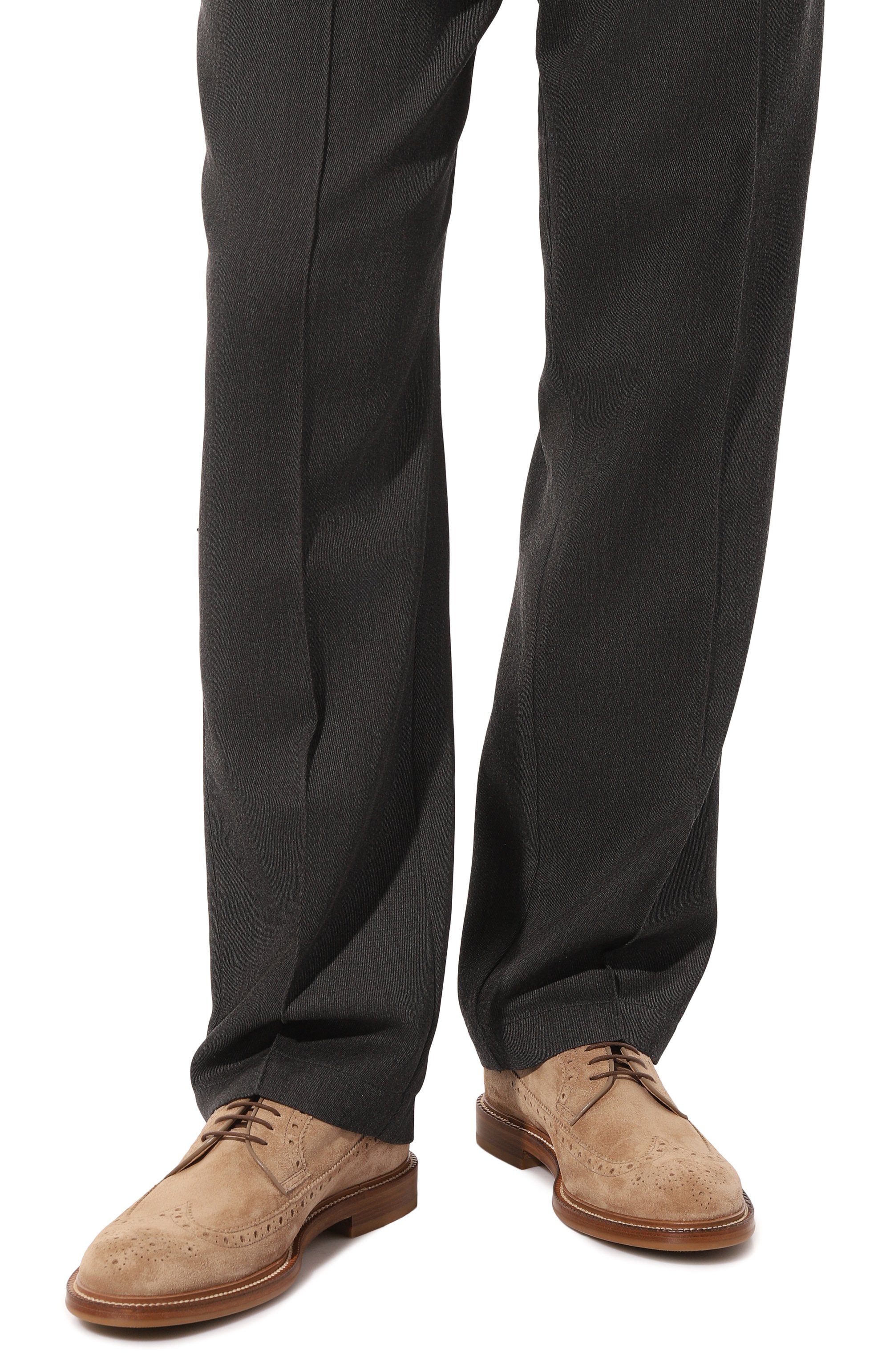 Замшевые дерби BRUNELLO CUCINELLI, арт. MZUPEB2315, фото 3