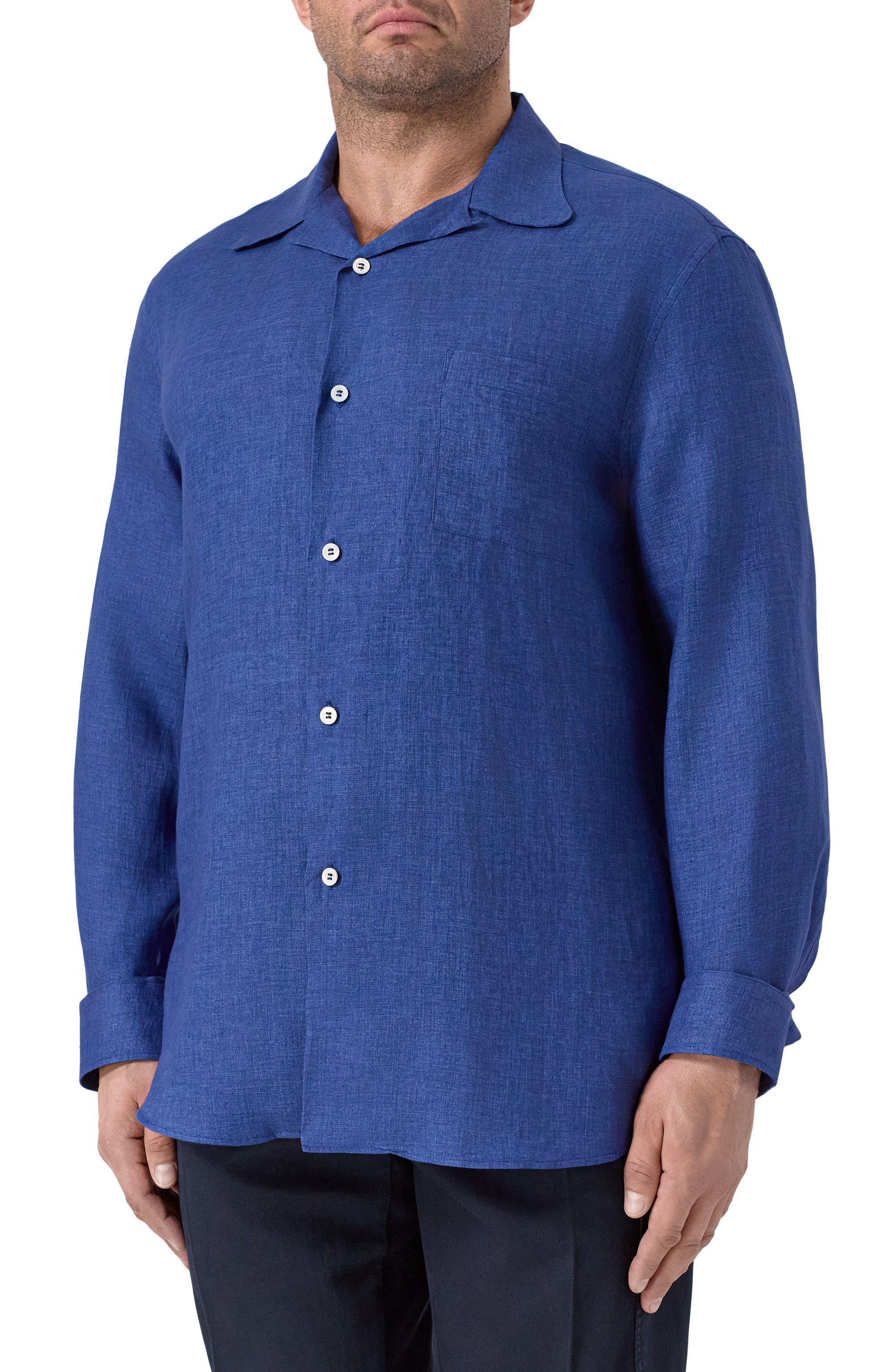 Льняная рубашка BRUNELLO CUCINELLI, арт. MM6950647, фото 3