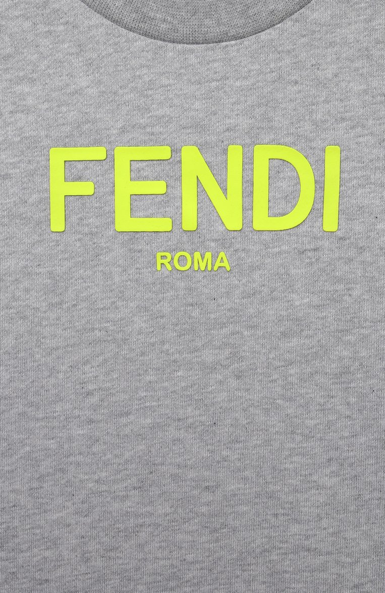 Хлопковый свитшот FENDI, арт. JUH051/5V0/4-6, фото 1
