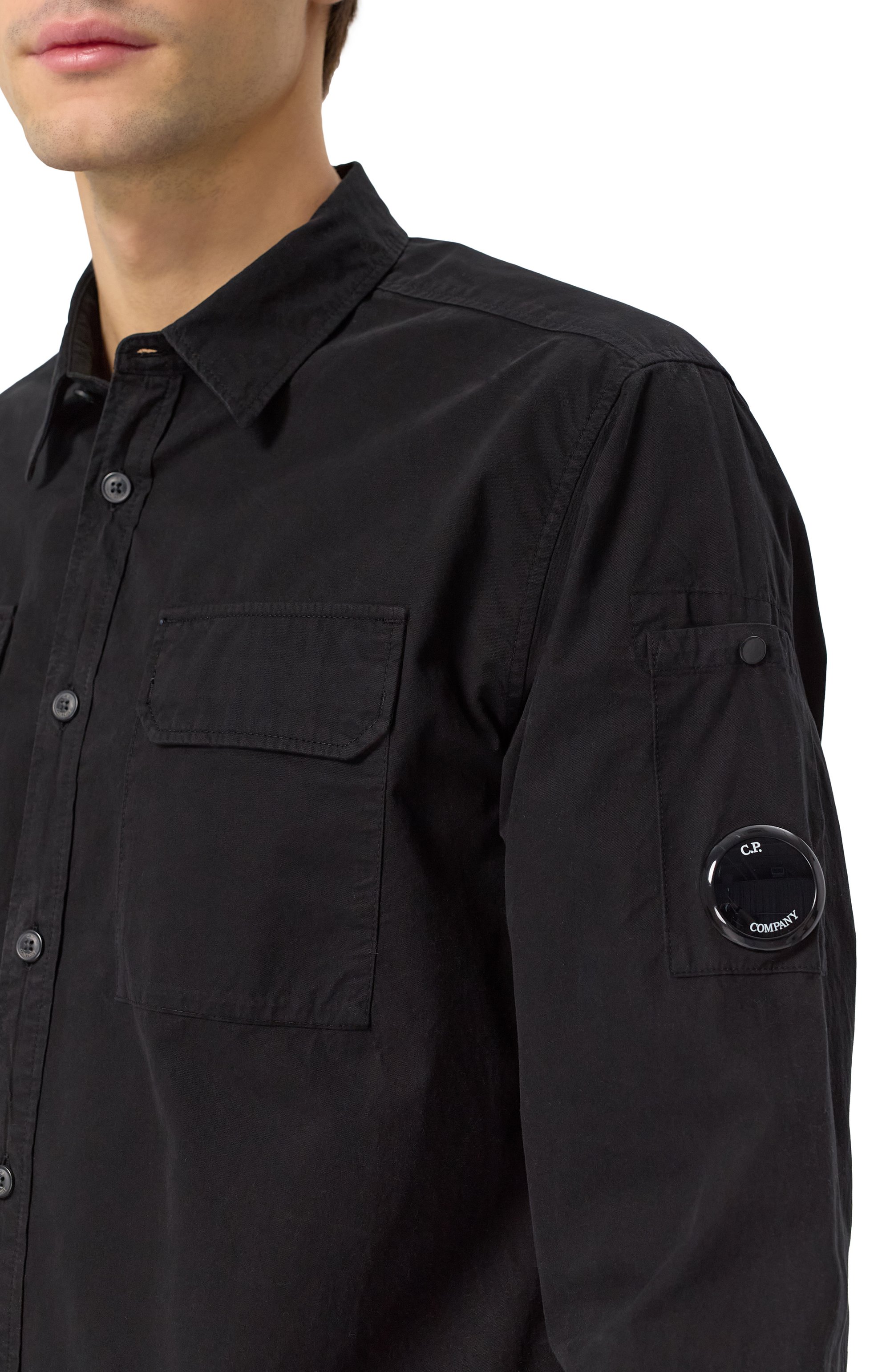 Хлопковая рубашка C.P. COMPANY, арт. 18CMSH140A110143G, фото 5