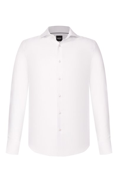 Мужская сорочка из хлопка и лиоцелла BOSS, арт. 50556078
