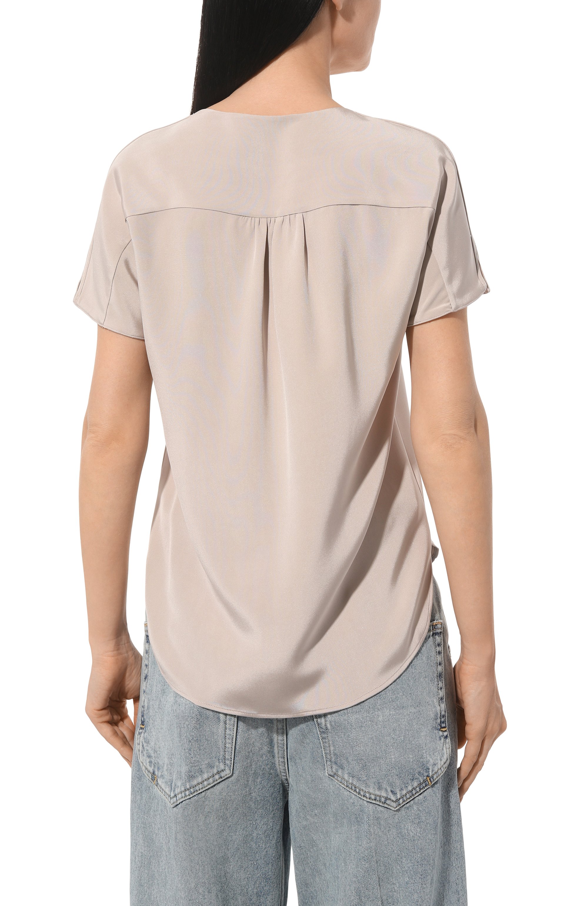 Шелковая футболка KITON, арт. D47454K0977A, фото 4