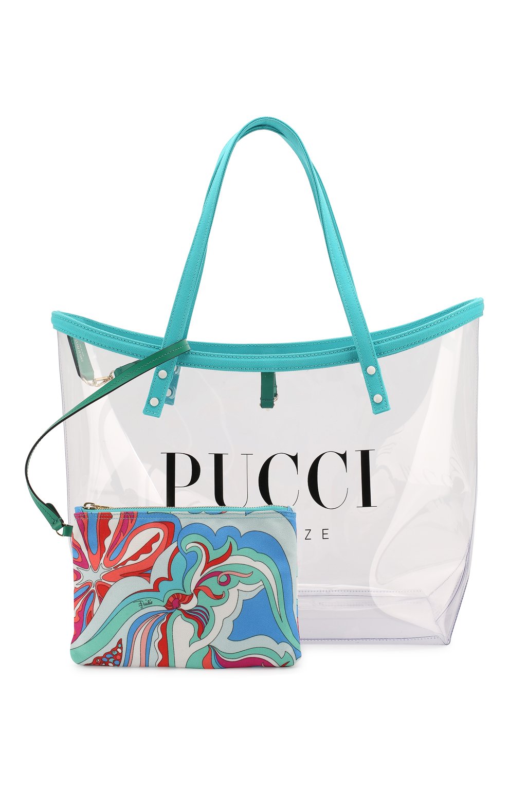 Сумка-тоут EMILIO PUCCI голубого цвета по цене 79950 руб., арт. 9HBC53/9H085, фото 6 Сумка-тоут EMILIO PUCCI, арт. 9HBC53/9H085, фото 6