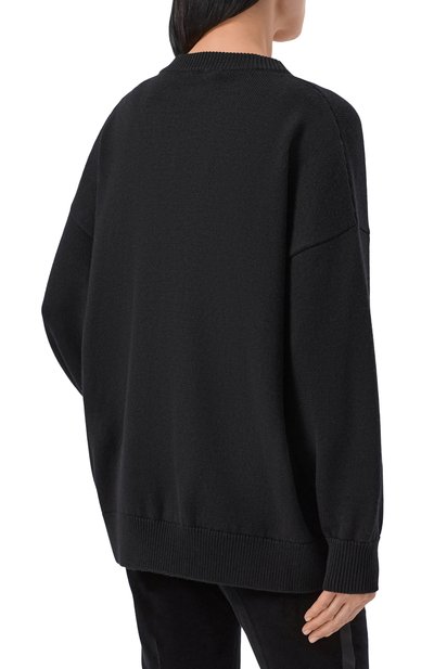 Шерстяной кардиган DOLCE & GABBANA черного цвета по цене 363000 руб., арт. FXVDFZ/JDVGC, фото 4 Шерстяной кардиган DOLCE & GABBANA, арт. FXVDFZ/JDVGC, фото 4
