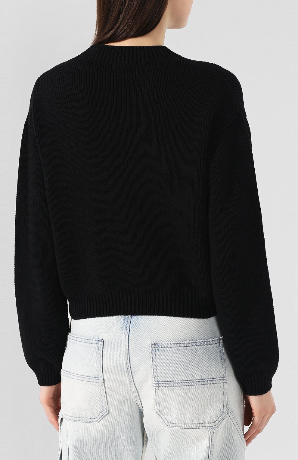 Хлопковый свитер OFF-WHITE, арт. 0WHE021R20H280871001, фото 4