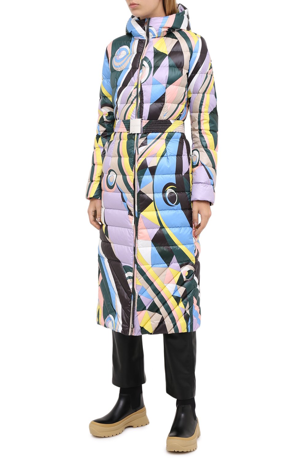 Пуховик с поясом EMILIO PUCCI, арт. 0RYA15/0R758, фото 4
