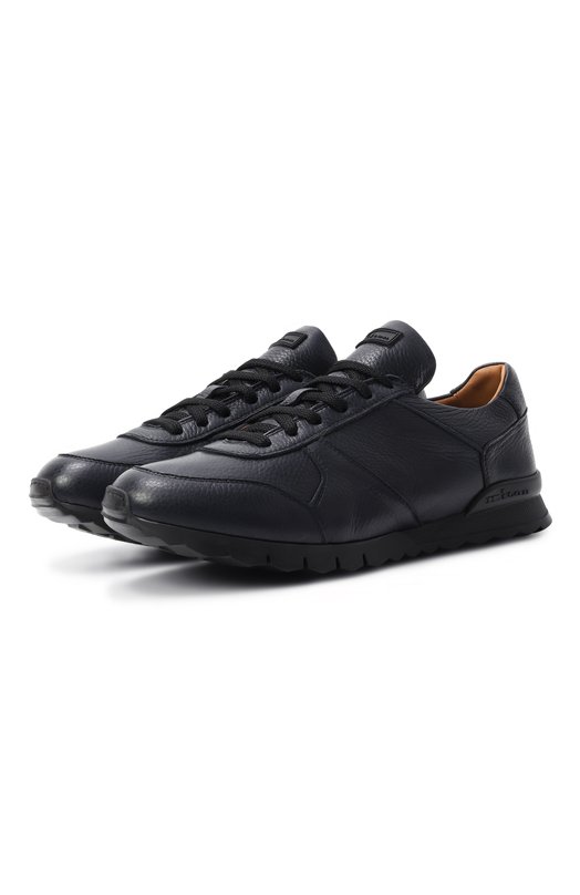 Кожаные кроссовки Kiton USSA114N0012602/M Синий USSA114N0012602/M