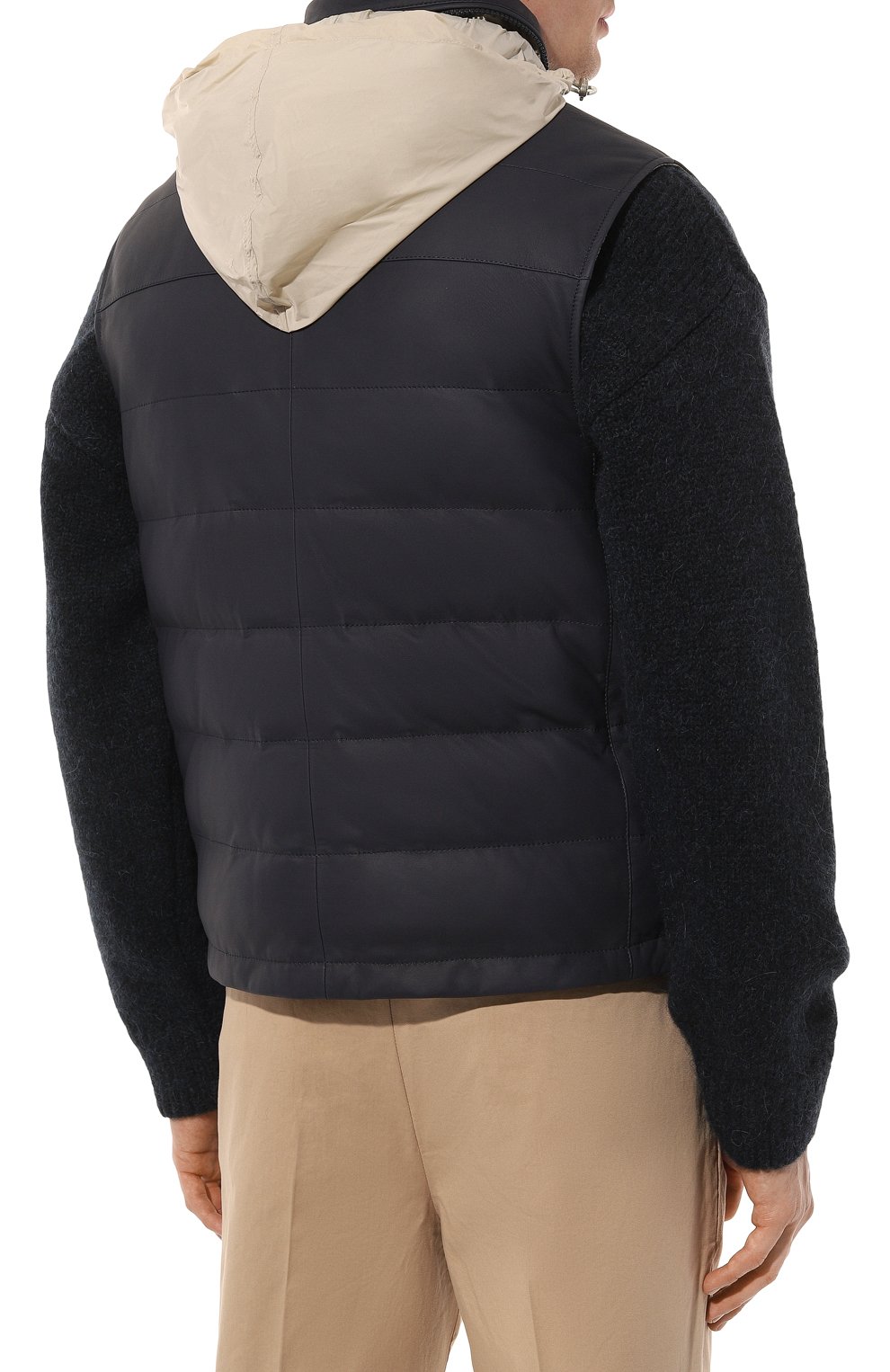 Кожаный жилет BRUNELLO CUCINELLI, арт. MPJER1924, фото 6