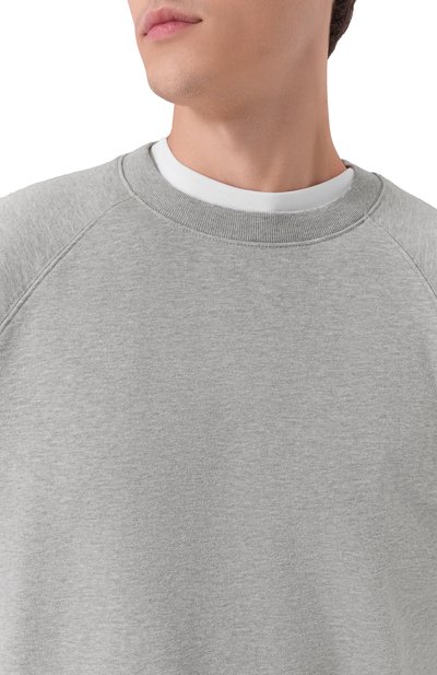 Хлопковый свитшот ГОША РУБЧИНСКИЙ, арт. SW_0201_GREY_MELANGE, фото 5