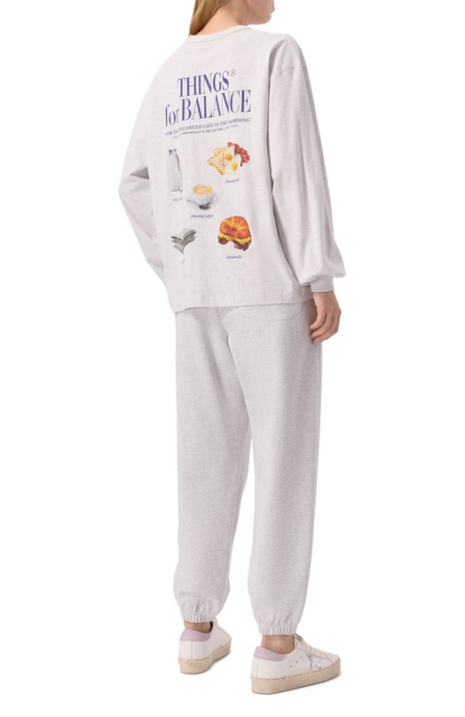 Хлопковый свитшот AECA WHITE AWCMSSBBTTLST001A2.LIGHT GREY (S) Серый  AWCMSSBBTTLST001A2.LIGHT GREY (S) Фото 2