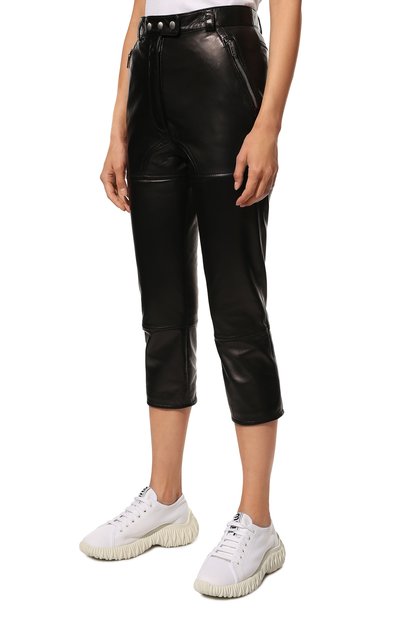 Кожаные брюки MIU MIU, арт. MPP326-038-F0002, фото 3