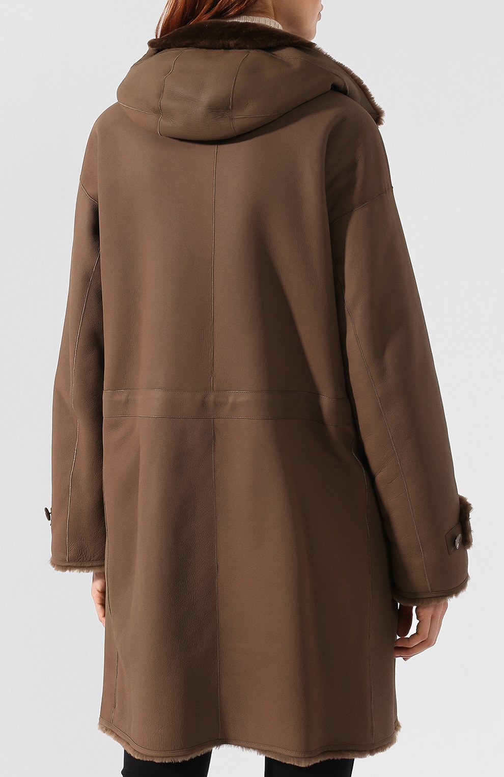 Двусторонняя дубленка с капюшоном LORO PIANA, арт. FAI3086, фото 4