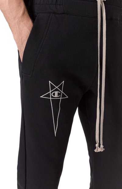 Хлопковые джоггеры rick owens x champion RICK OWENS, арт. CM01E1685/CHFE, фото 5