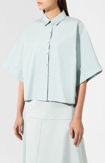 Хлопковая рубашка JIL SANDER NAVY, арт. JNWM6003A/JM2442, фото 3