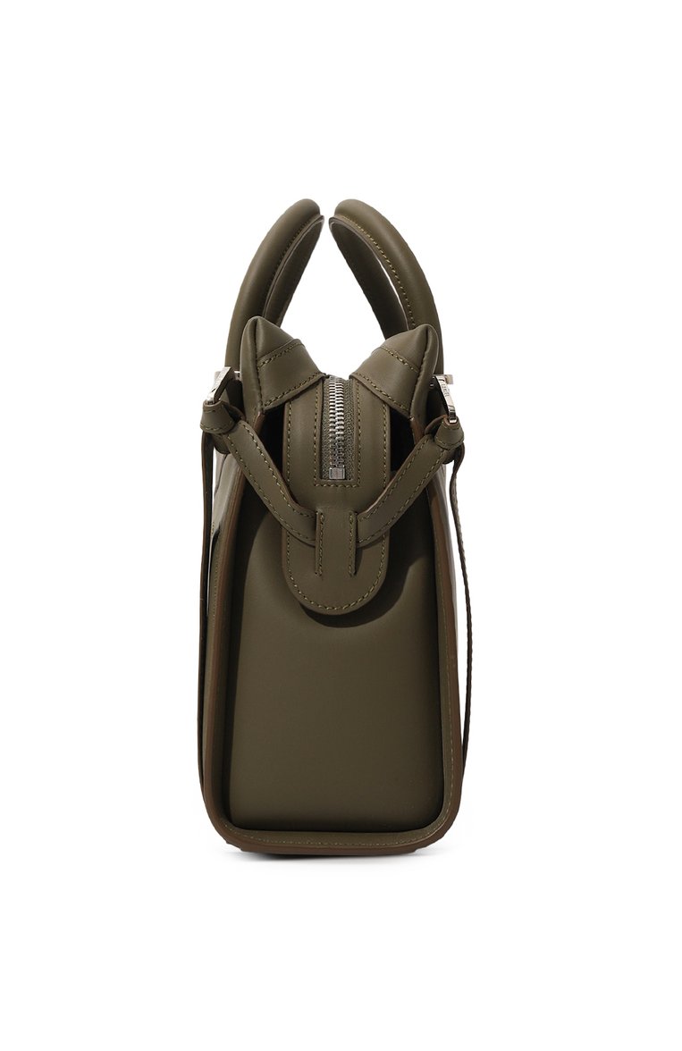 Женская сумка rodeo medium LANCEL хаки цвета, арт. A12339 | Фото 4 (Ремень/цепочка: На ремешке; Размер: medium; Материал: Натуральная кожа; Сумки-технические: Сумки top-handle)