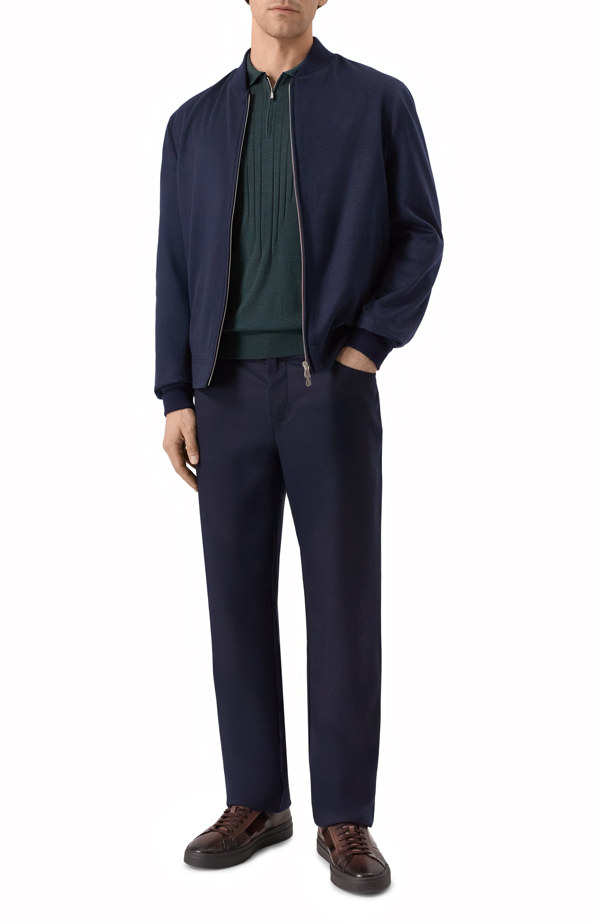 Шерстяные брюки ZILLI, арт. J5T101M0201VSGE00, фото 2