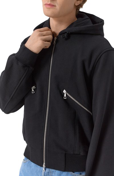 Хлопковая толстовка DRIES VAN NOTEN черного цвета по цене 83050 руб., арт. 251-021161-1610, фото 5 Хлопковая толстовка DRIES VAN NOTEN, арт. 251-021161-1610, фото 5