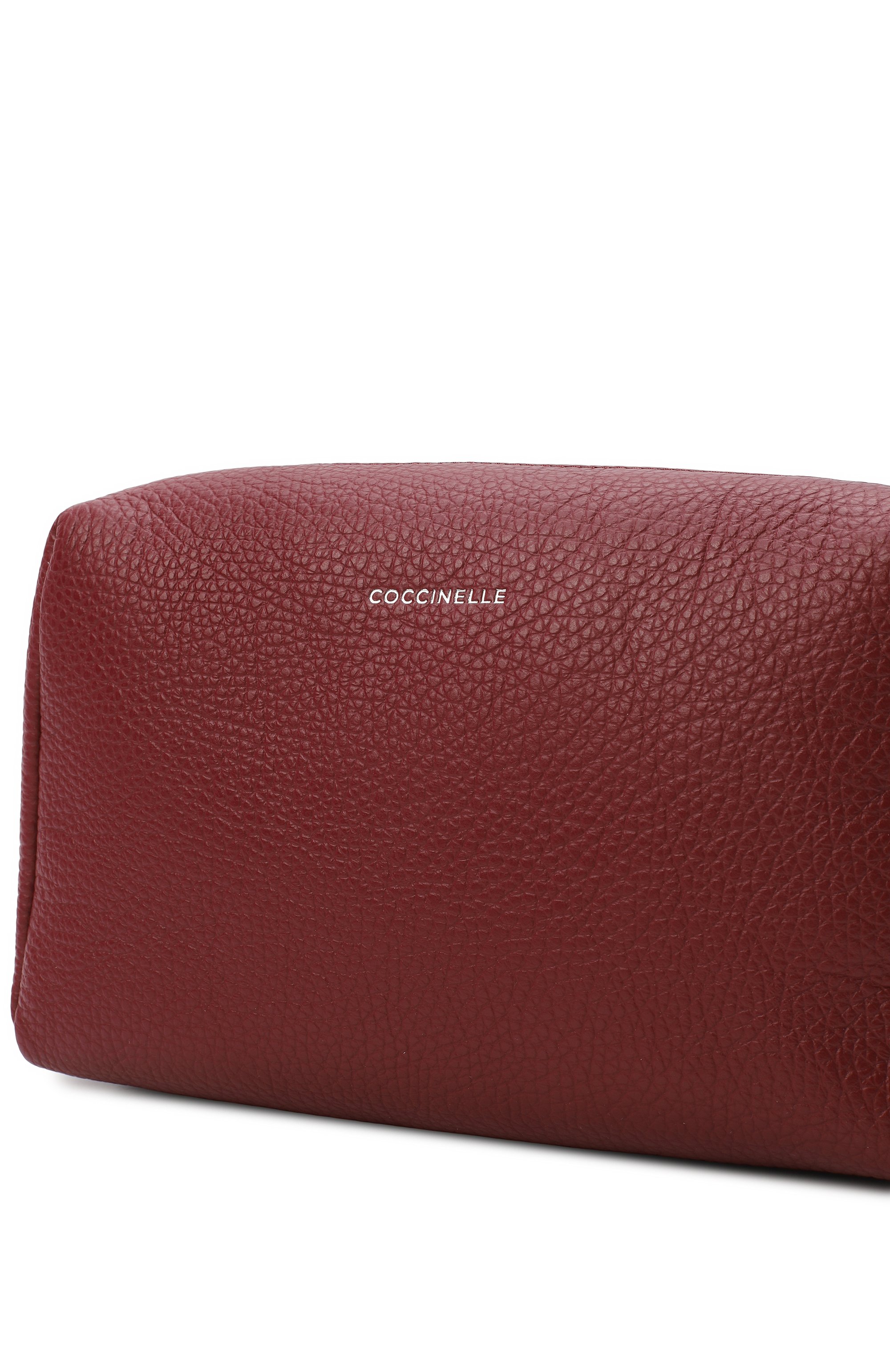 Кожаная косметичка COCCINELLE бордового цвета по цене 9975 руб., арт. E5 MUK 95 G0 01, фото 2 Кожаная косметичка COCCINELLE, арт. E5 MUK 95 G0 01, фото 2