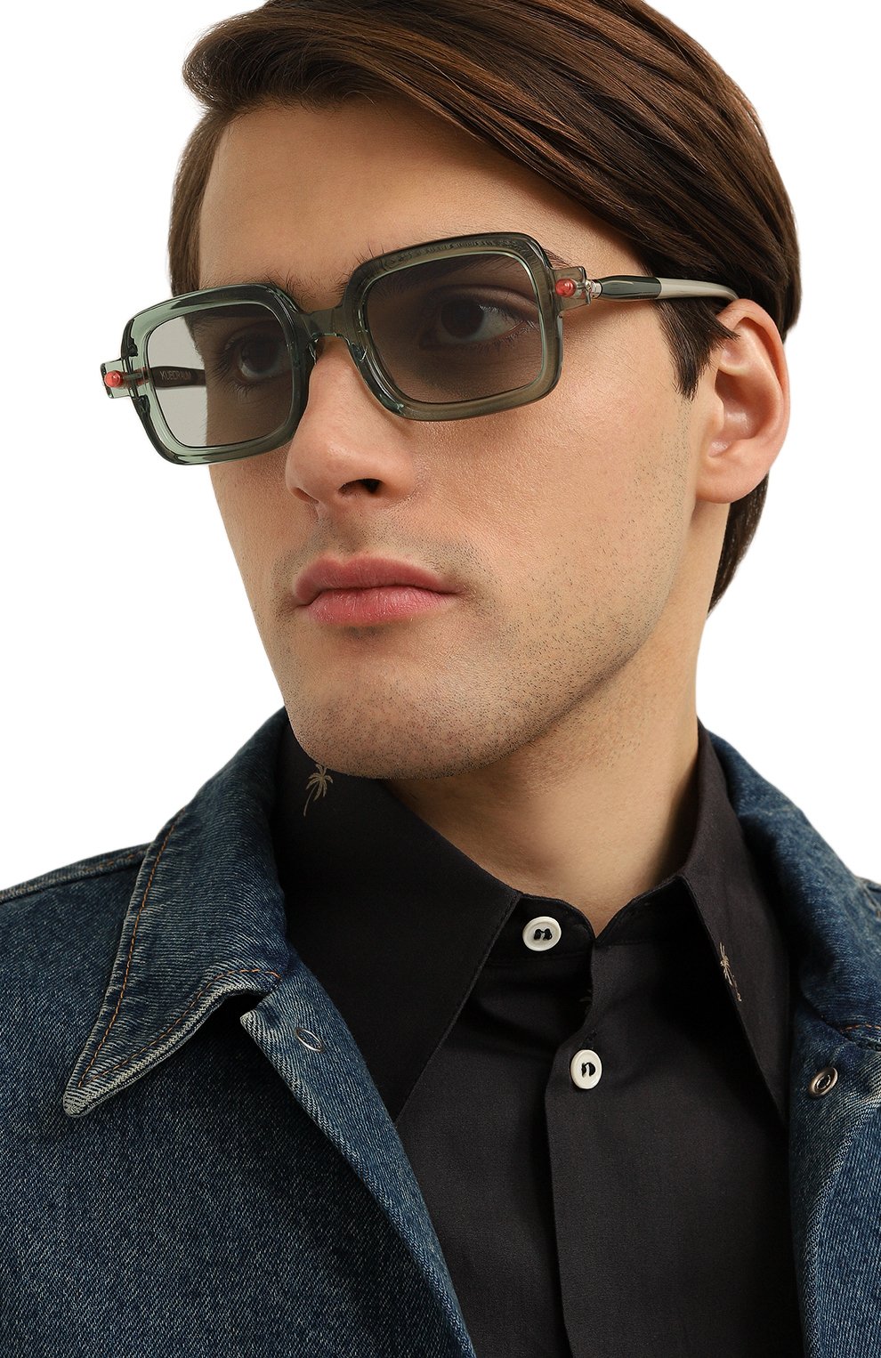 Солнцезащитные очки KUB0RAUM зеленого цвета по цене 71750 руб., арт. P2 FG GREY1, фото 3 Солнцезащитные очки KUB0RAUM, арт. P2 FG GREY1, фото 3