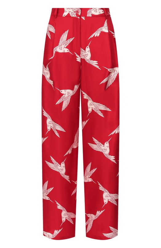 Шелковые брюки OLOLOL OLP066/6010.COLIBRI600 Красный OLP066/6010.COLIBRI600