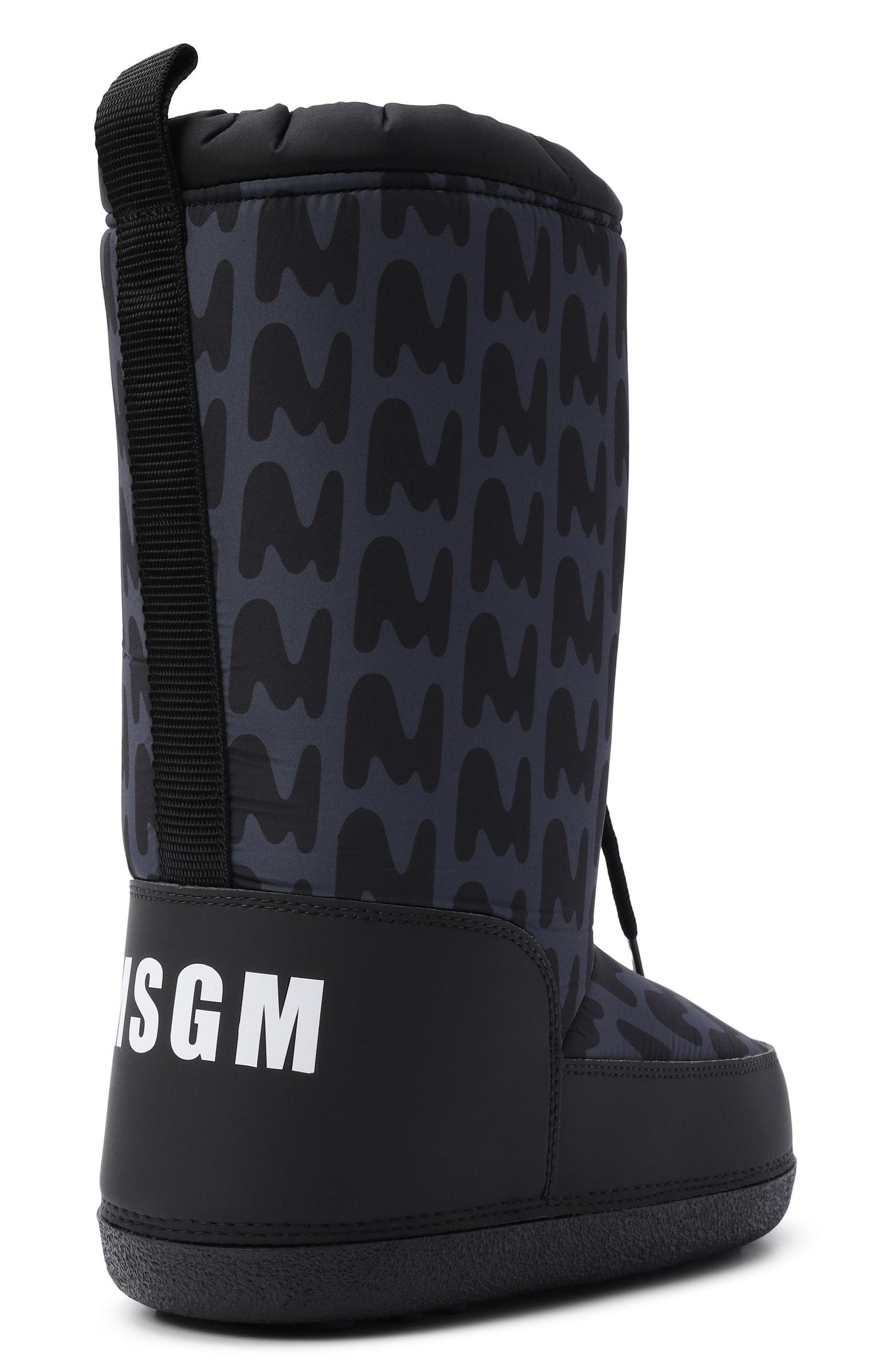 Утепленные сапоги MSGM KIDS темно-серого цвета по цене 23450 руб., арт. 84027/VAR3, фото 3 Утепленные сапоги MSGM KIDS, арт. 84027/VAR3, фото 3