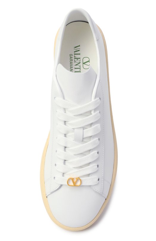 Кожаные кеды Royco Valentino 7W2S0LX9/BYA Белый  7W2S0LX9/BYA Фото 6