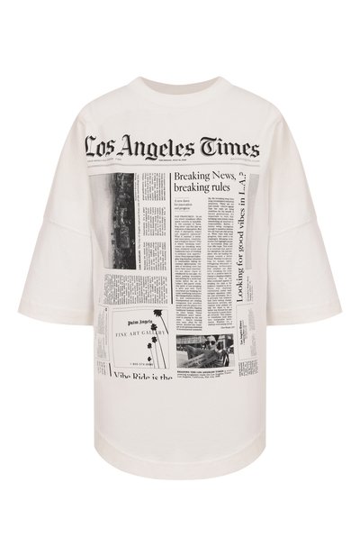 Женская хлопковая футболка PALM ANGELS, арт. PMAA10BF25JER002