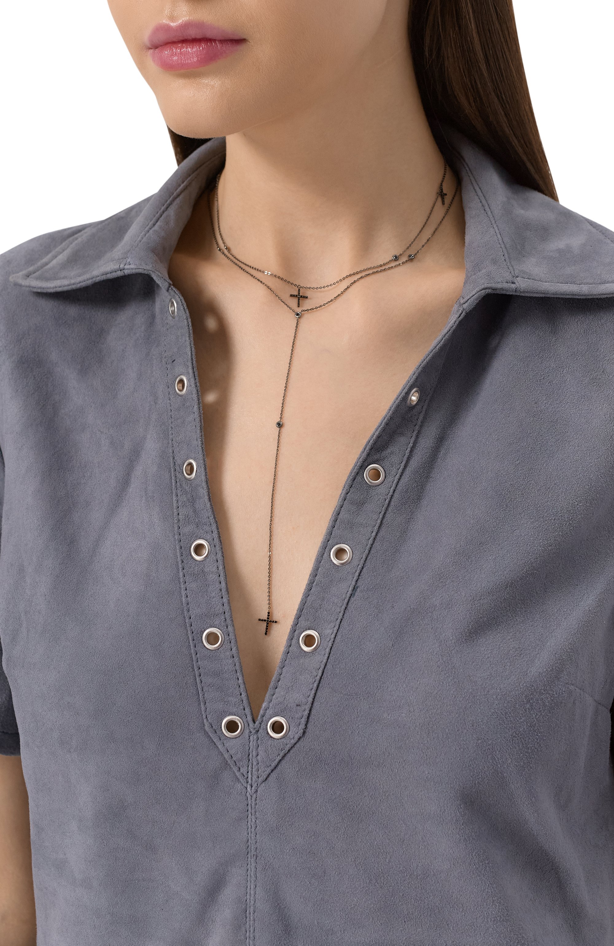 Колье personal jesus CAVIAR JEWELLERY серебряного цвета по цене 32000 руб., арт. PJ003, фото 2 Колье personal jesus CAVIAR JEWELLERY, арт. PJ003, фото 2