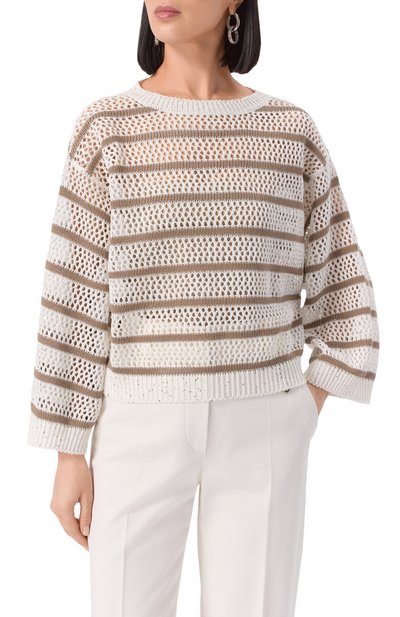 Льняной свитер BRUNELLO CUCINELLI, арт. MC0558900, фото 3