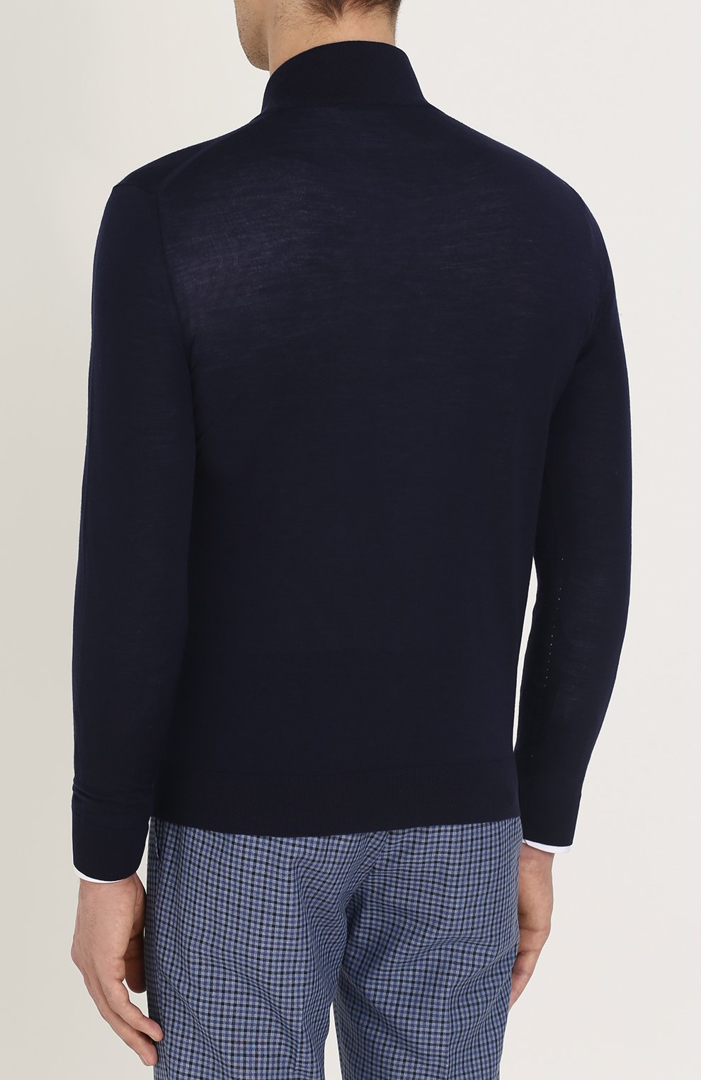 Шерстяной кардиган на молнии с воротником-стойкой KITON, арт. UK863/9, фото 4