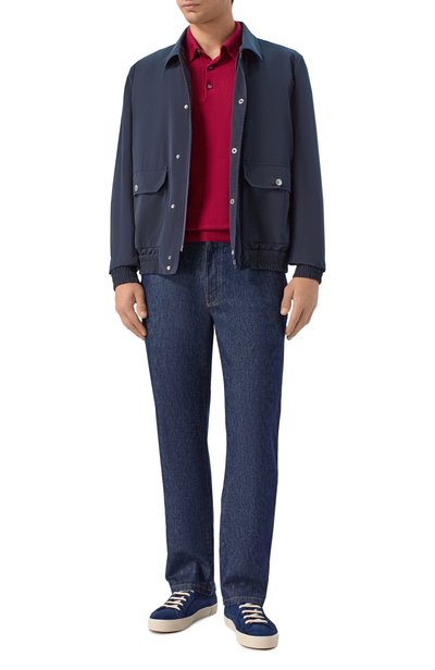 Хлопковое поло KITON бордового цвета по цене 125000 руб., арт. UMKXX35K246, фото 2 Хлопковое поло KITON, арт. UMKXX35K246, фото 2