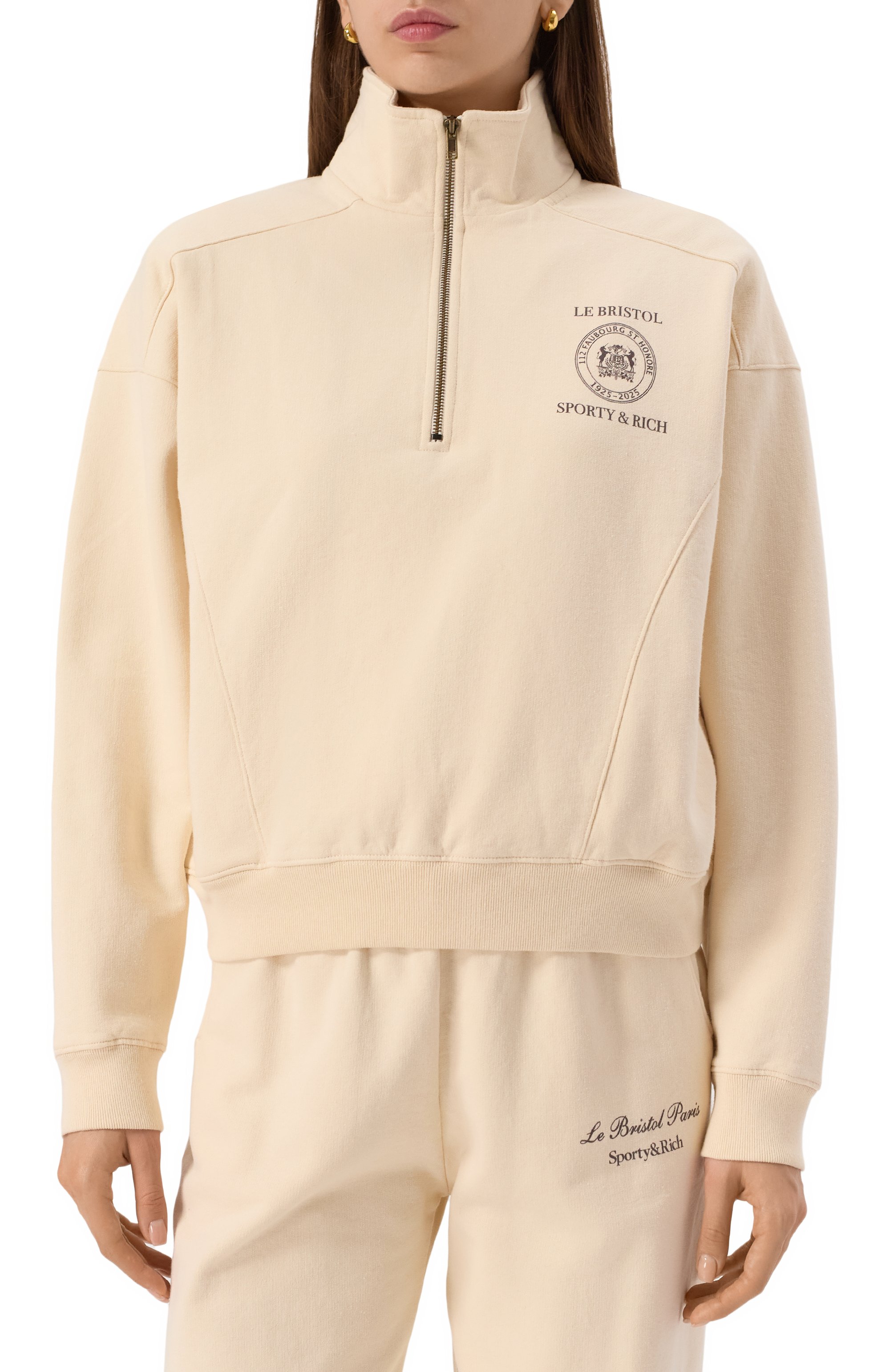 Хлопковый свитшот sporty & rich x le bristol SPORTY AND RICH, арт. ST073517619CR01, фото 3