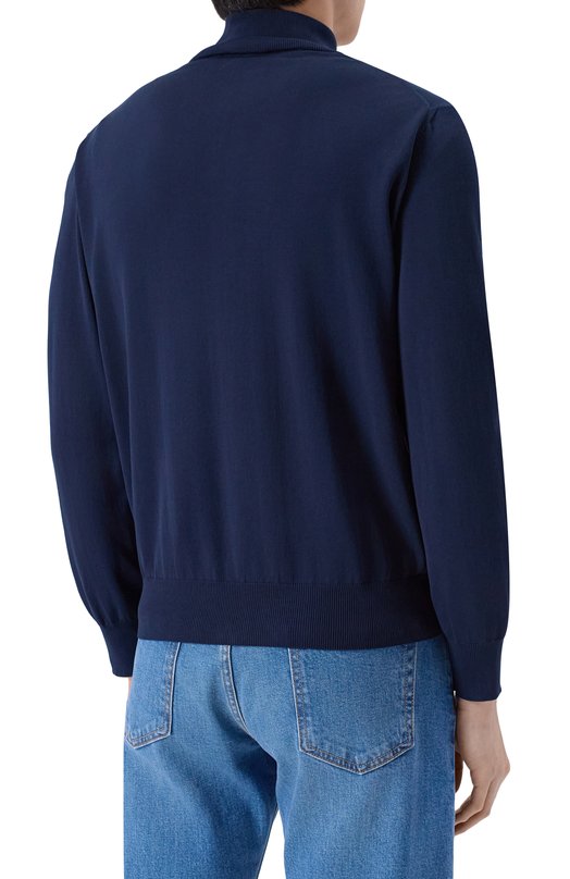 Хлопковый кардиган Canali C0022/MK02459 Синий  C0022/MK02459 Фото 4